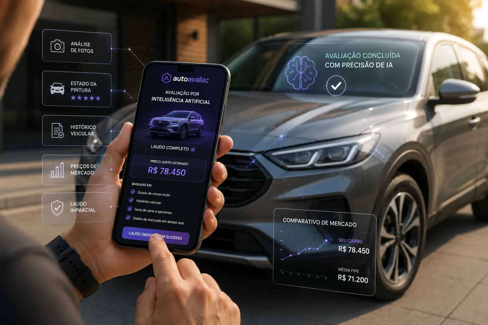 Capa do artigo: Avaliação de carros por inteligência artificial: O guia definitivo para não perder dinheiro em 2026